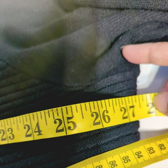 Eloquii Womens Plus Black Cowl Neck Sweater Size 22/24 Ribbed Pattern - Picture 6 of 7